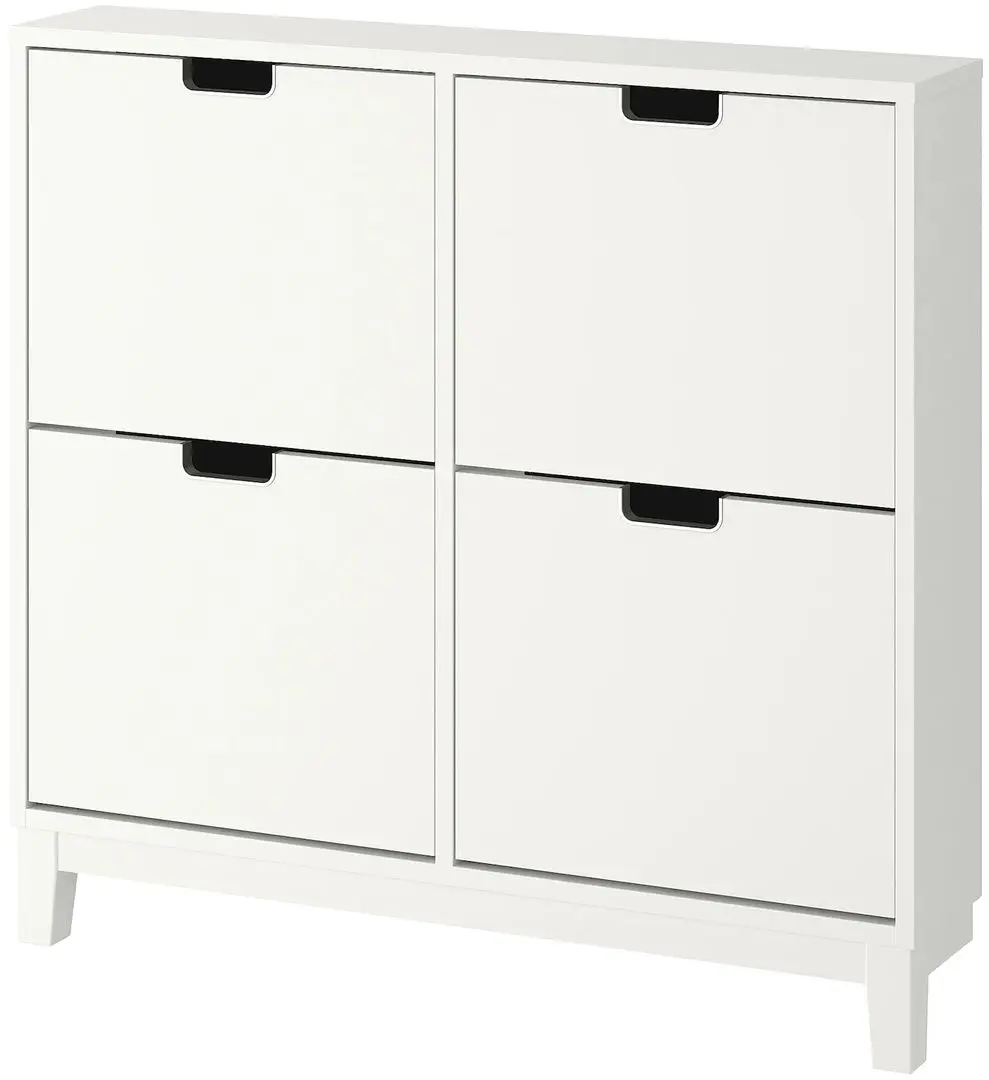 Dulap pantofi Ikea Stall 4 compartimente 96x90 (Alb)