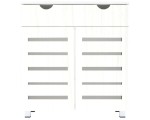 Tumba pentru incaltaminte Fabrik Home Modul №11 (Ash White)