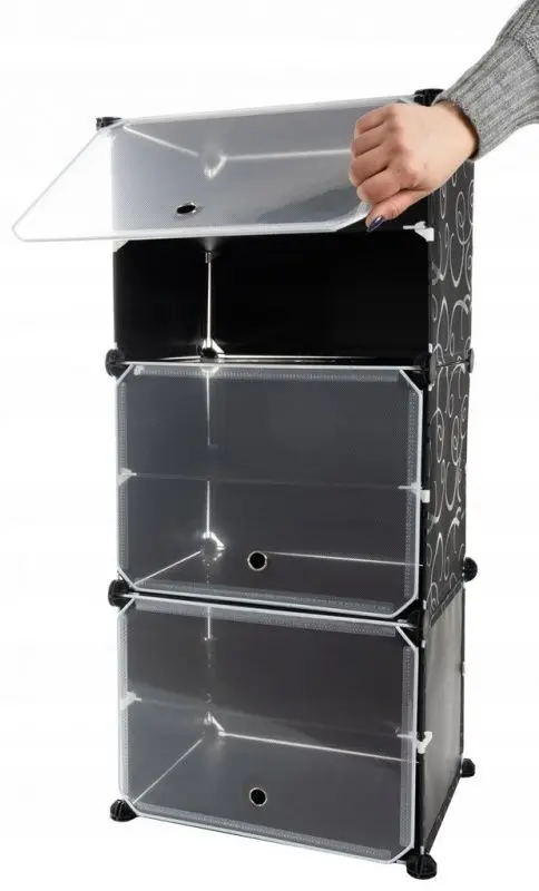 Tumba modulara pentru incaltaminte Iso Trade 12264 (Black)