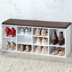 Bancheta-etajera pentru incaltaminte Kesper 15910 (White)