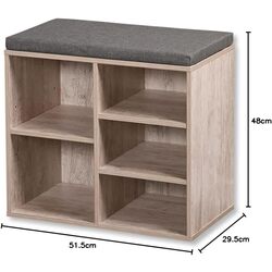 Bancheta-etajera pentru incaltaminte Kesper 15911 (Wood Natural) Thumb