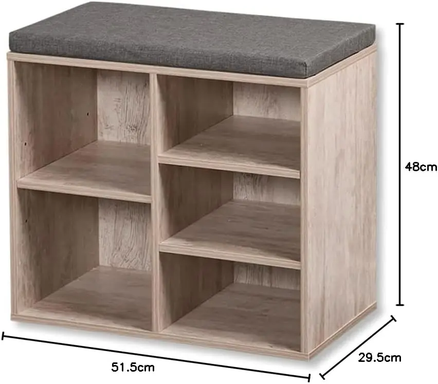 Bancheta-etajera pentru incaltaminte Kesper 15911 (Wood Natural)