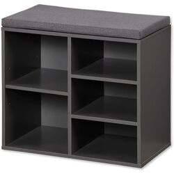 Банкетка-стеллаж для обуви Kesper 15913 (Dark Gray) Thumb