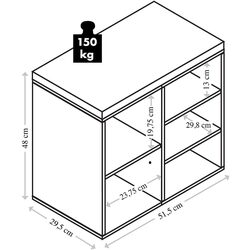Банкетка-стеллаж для обуви Kesper 15913 (Dark Gray) Thumb
