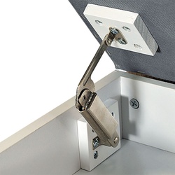 Bancheta-etajera pentru incaltaminte Kesper 15914 (White/Grey) Thumb