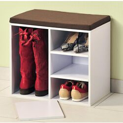 Bancheta-etajera pentru incaltaminte Kesper 15915 (White) Thumb