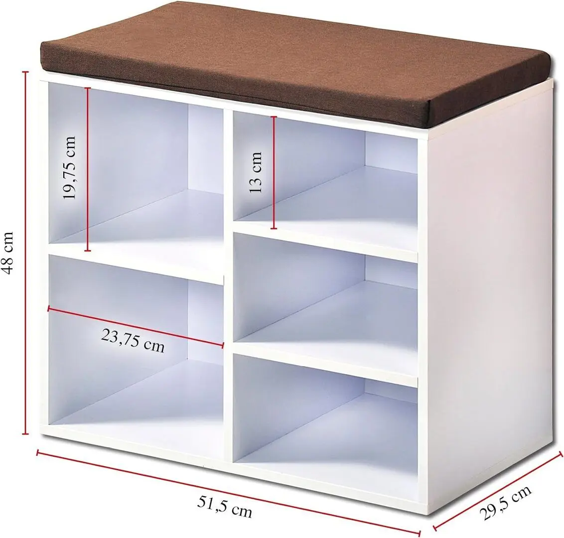 Bancheta-etajera pentru incaltaminte Kesper 15915 (White) - 4