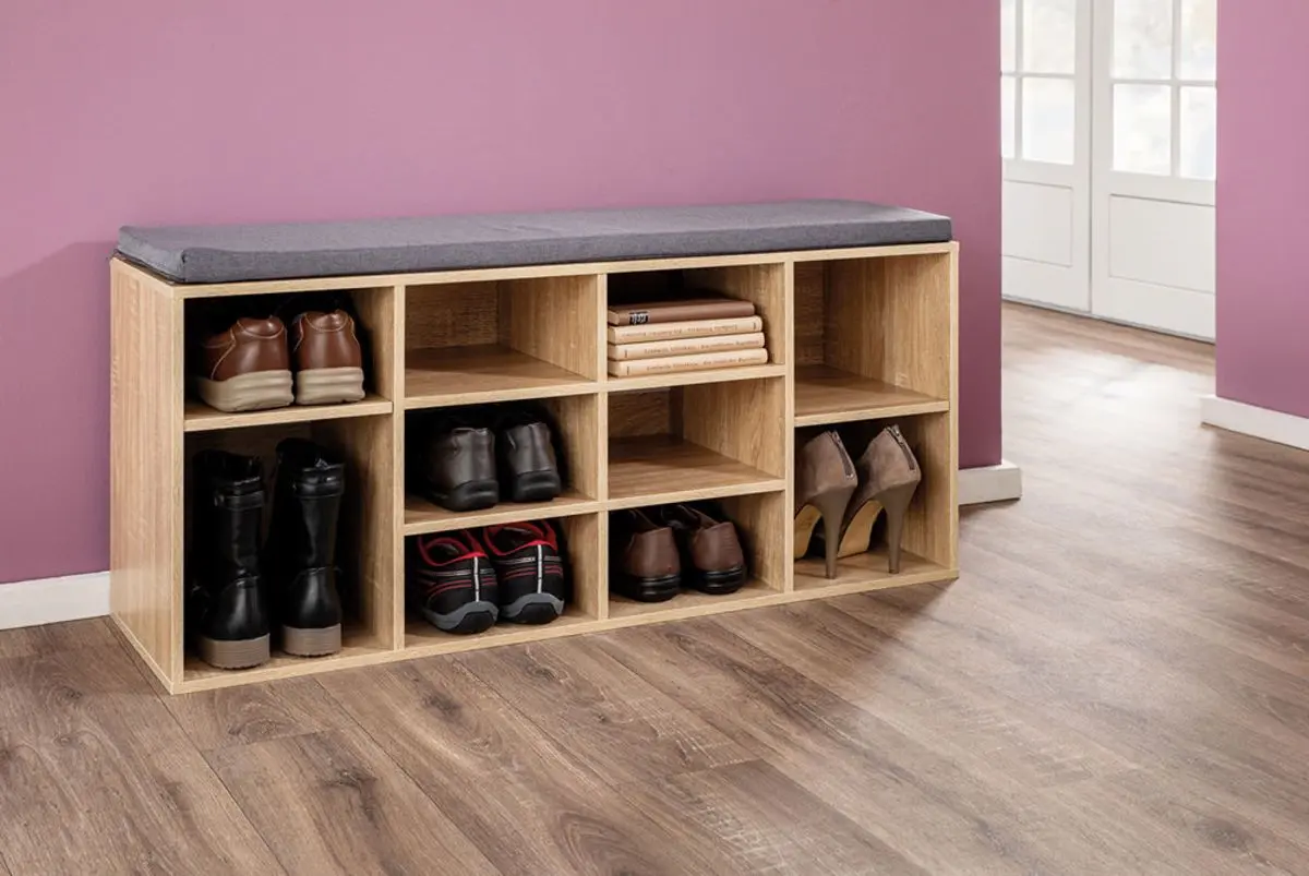 Bancheta-etajera pentru incaltaminte Kesper 15920 (Sonoma Oak)