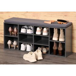 Bancheta-etajera pentru incaltaminte Kesper 15923 (Grey)