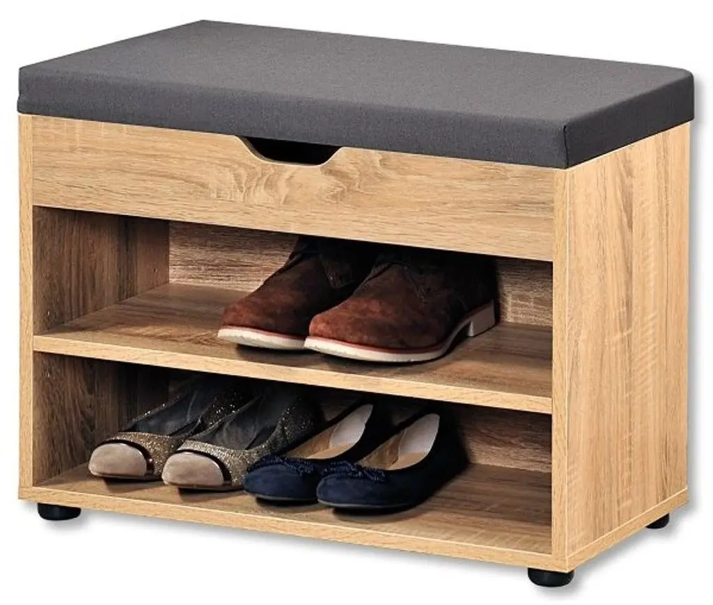Bancheta-etajera pentru incaltaminte Kesper 15924 (Sonoma Oak)