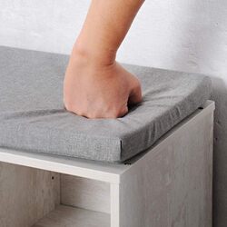 Bancheta-etajera pentru incaltaminte Kesper 15931 (Wood White) Thumb