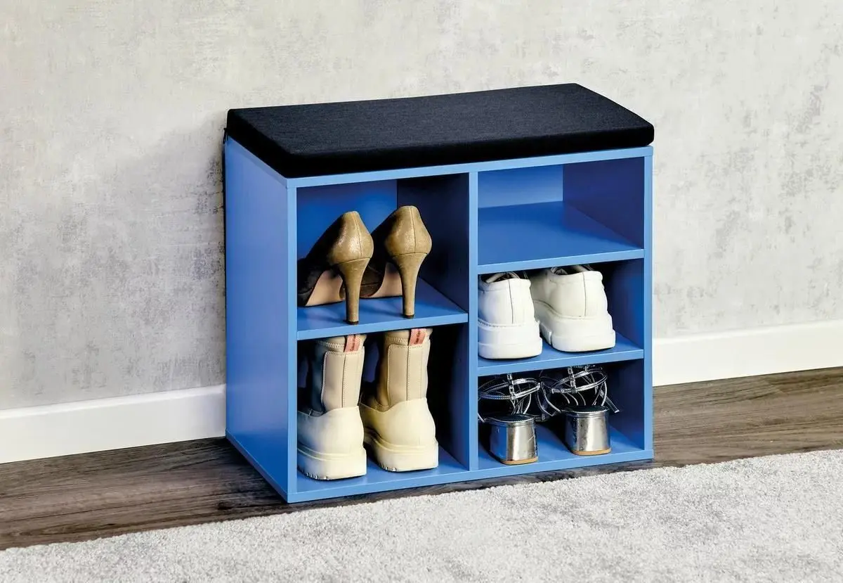 Bancheta-etajera pentru incaltaminte Kesper 15960 (Blue)