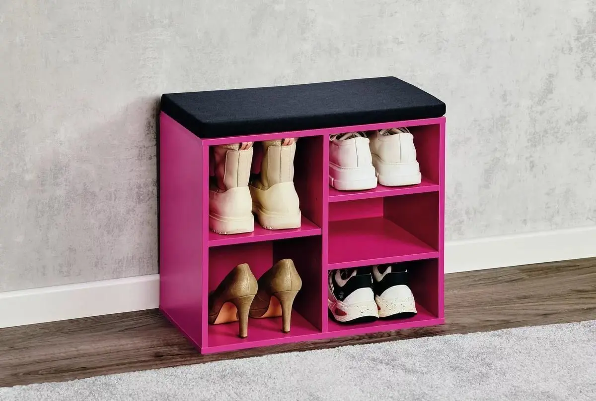 Bancheta-etajera pentru incaltaminte Kesper 15964 (Pink)