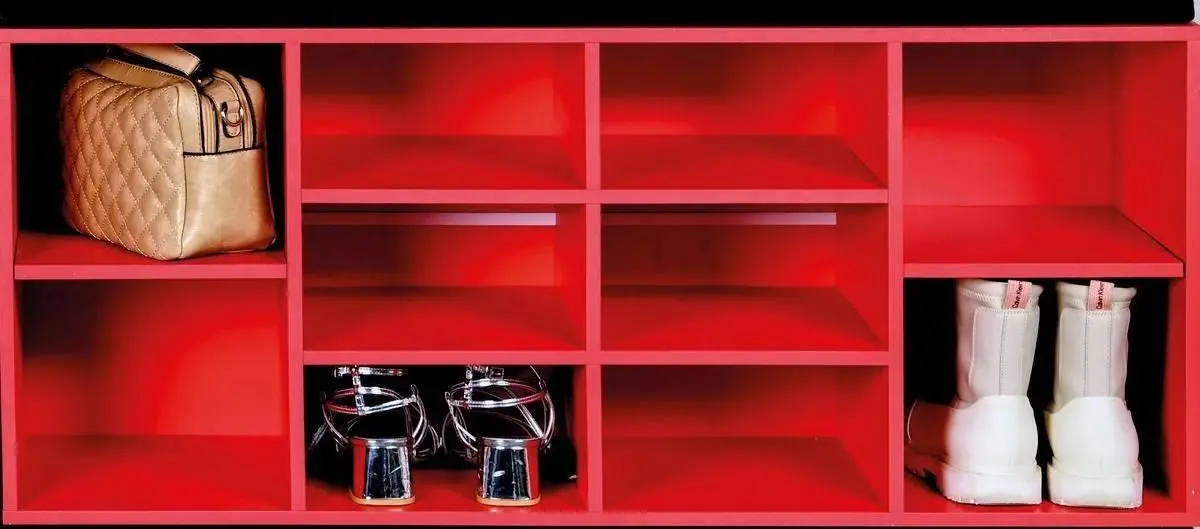 Bancheta-etajera pentru incaltaminte Kesper 15983 (Red)