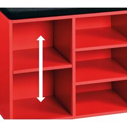Bancheta-etajera pentru incaltaminte Kesper 15983 (Red) Thumb