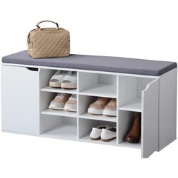 Tumba pentru incaltaminte Kesper 15918 (White/Gray) Thumb