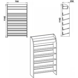 Tumba pentru incaltaminte Компанит ТО-10 (Nymphea Alba) Thumb