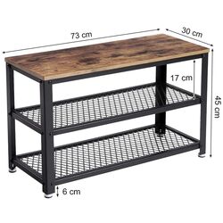 Стеллаж для обуви Leobert LBS73X (Brown/Black) Thumb