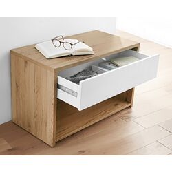 Tumba-bancheta pentru incaltaminte Living Style 51459 (San Remo/White) Thumb