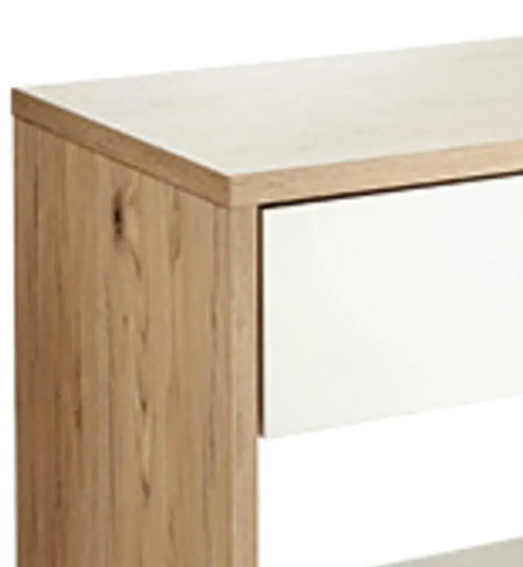 Tumba-bancheta pentru incaltaminte Living Style 51459 (San Remo/White) - 2