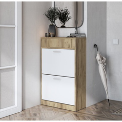 Tumba pentru incaltaminte Magnusplus Sydney (Craft Oak Gold/White)