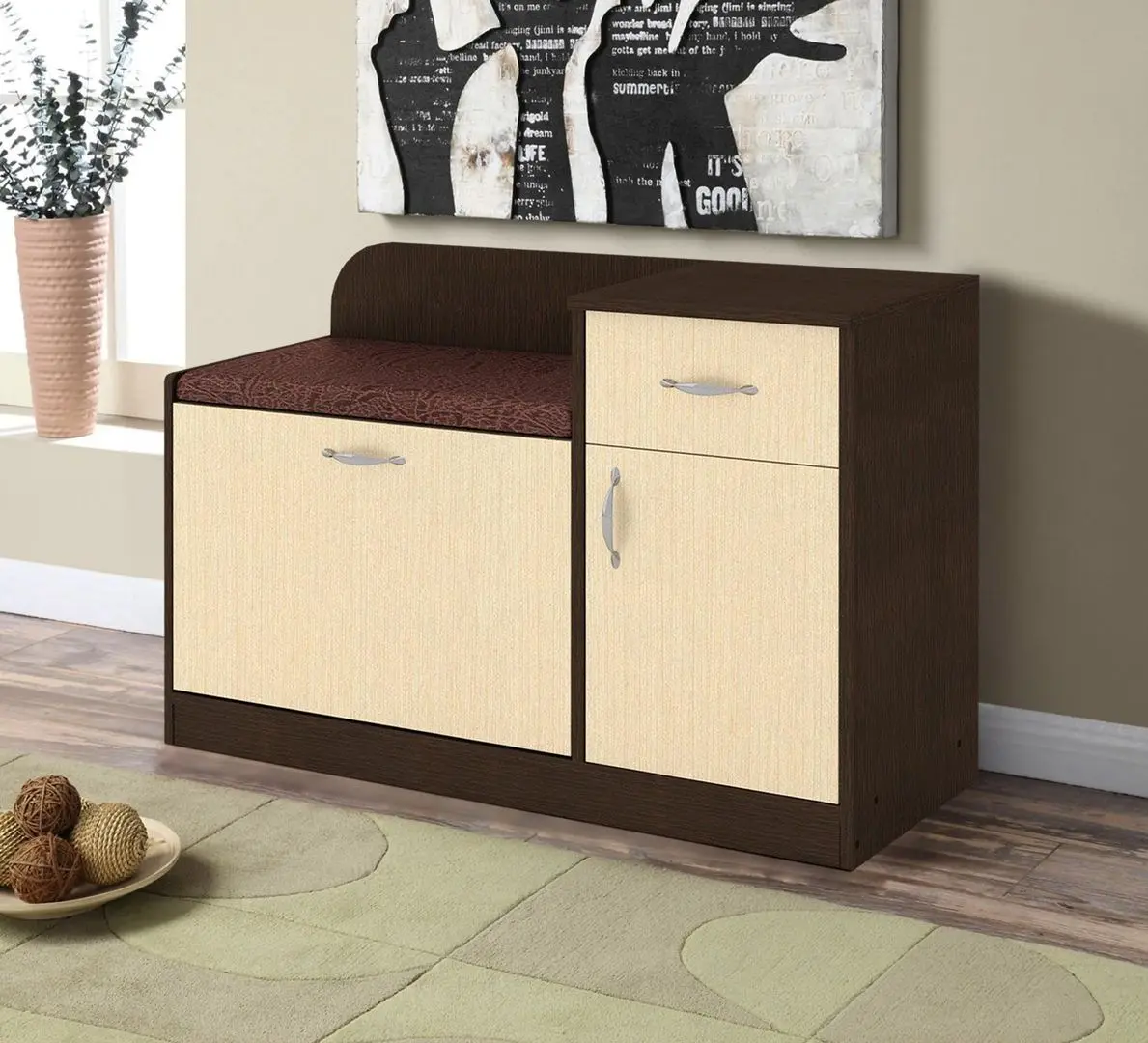 Tumba pentru incaltaminte Marcel Prod TO4 RO (Wenge/Birch)