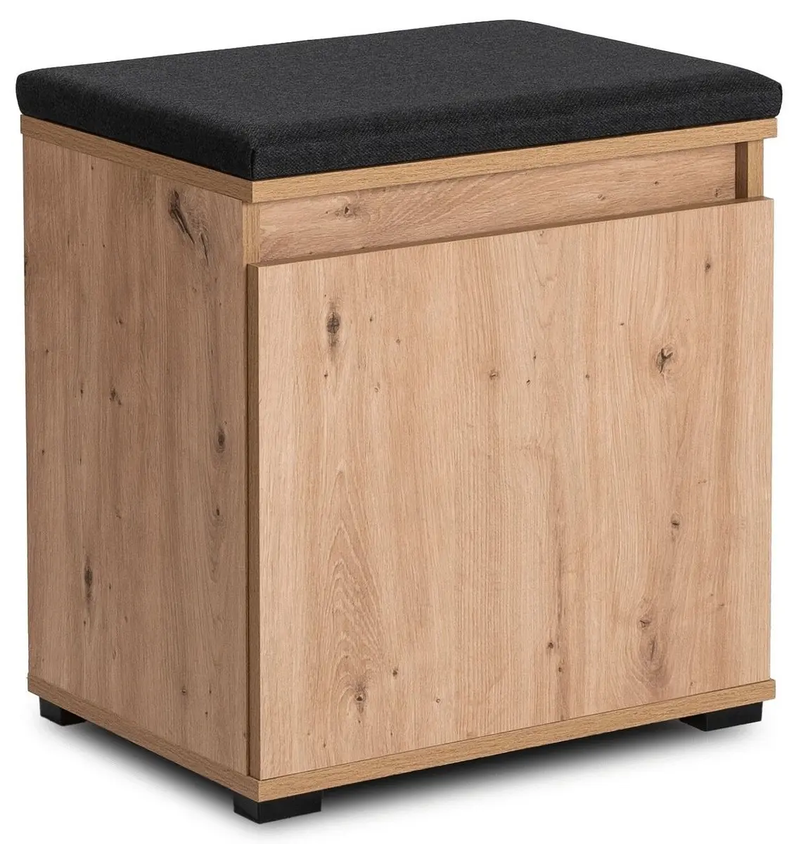 Тумба для обуви Mebel Elite Parma 50cm (Artisan Oak/Graphite) - 2