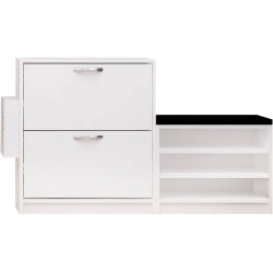 Tumba-bancheta pentru incaltaminte Mirage Meble Trend 130x80x33 (White) Thumb