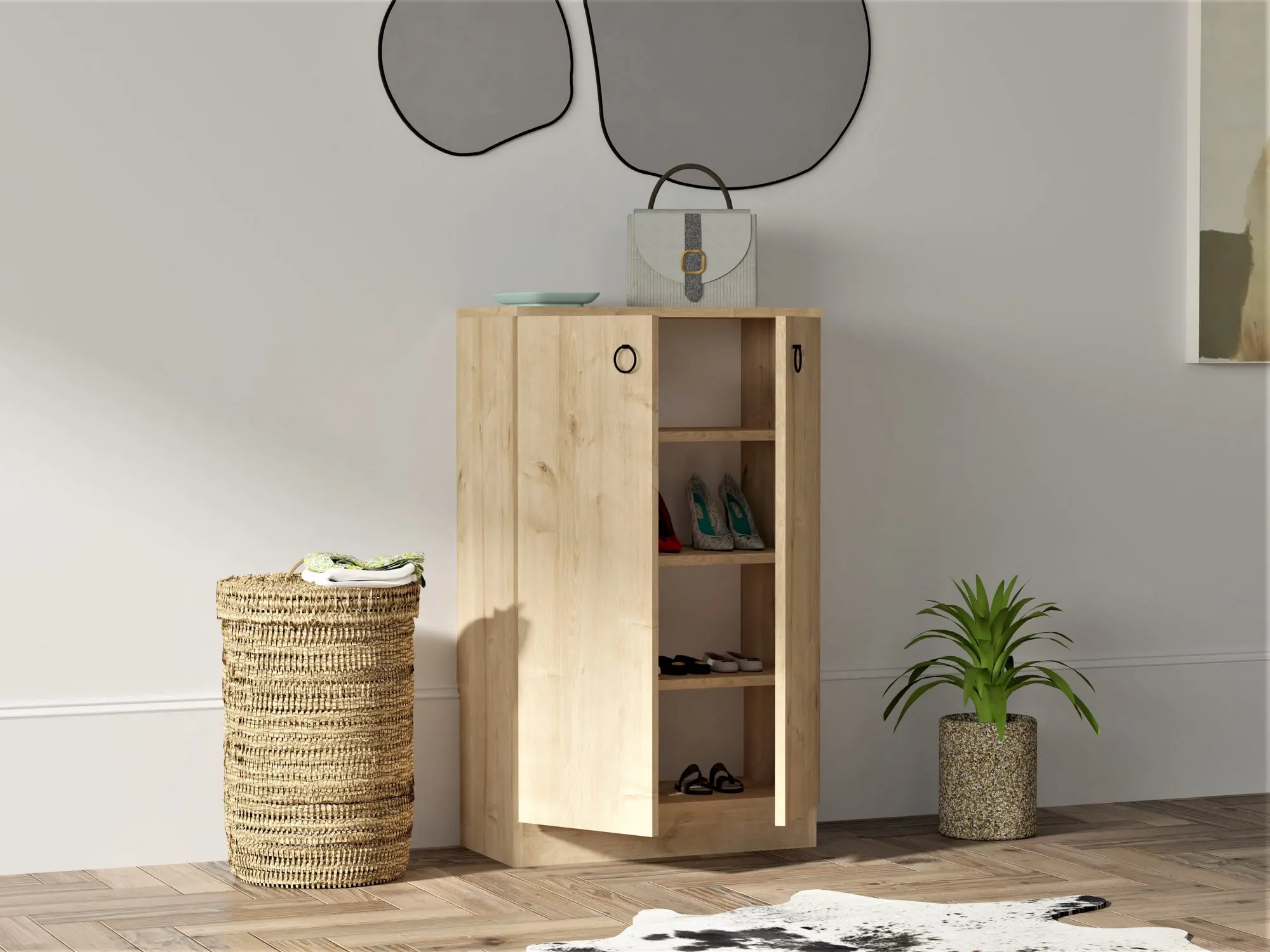 Тумба для обуви Mirage Meble Defne (Sapphire Oak)