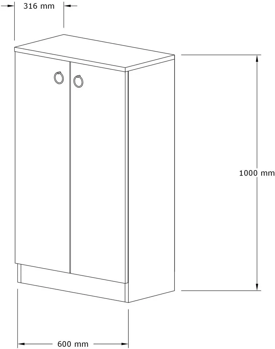 Тумба для обуви Mirage Meble Defne (Sapphire Oak)