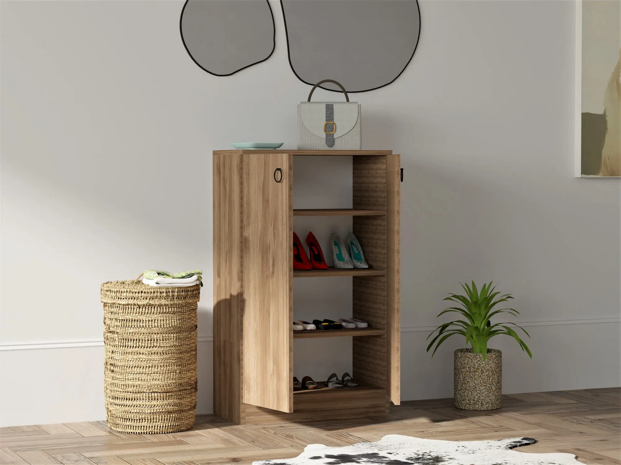 Тумба для обуви Mirage Meble Defne (Walnut)