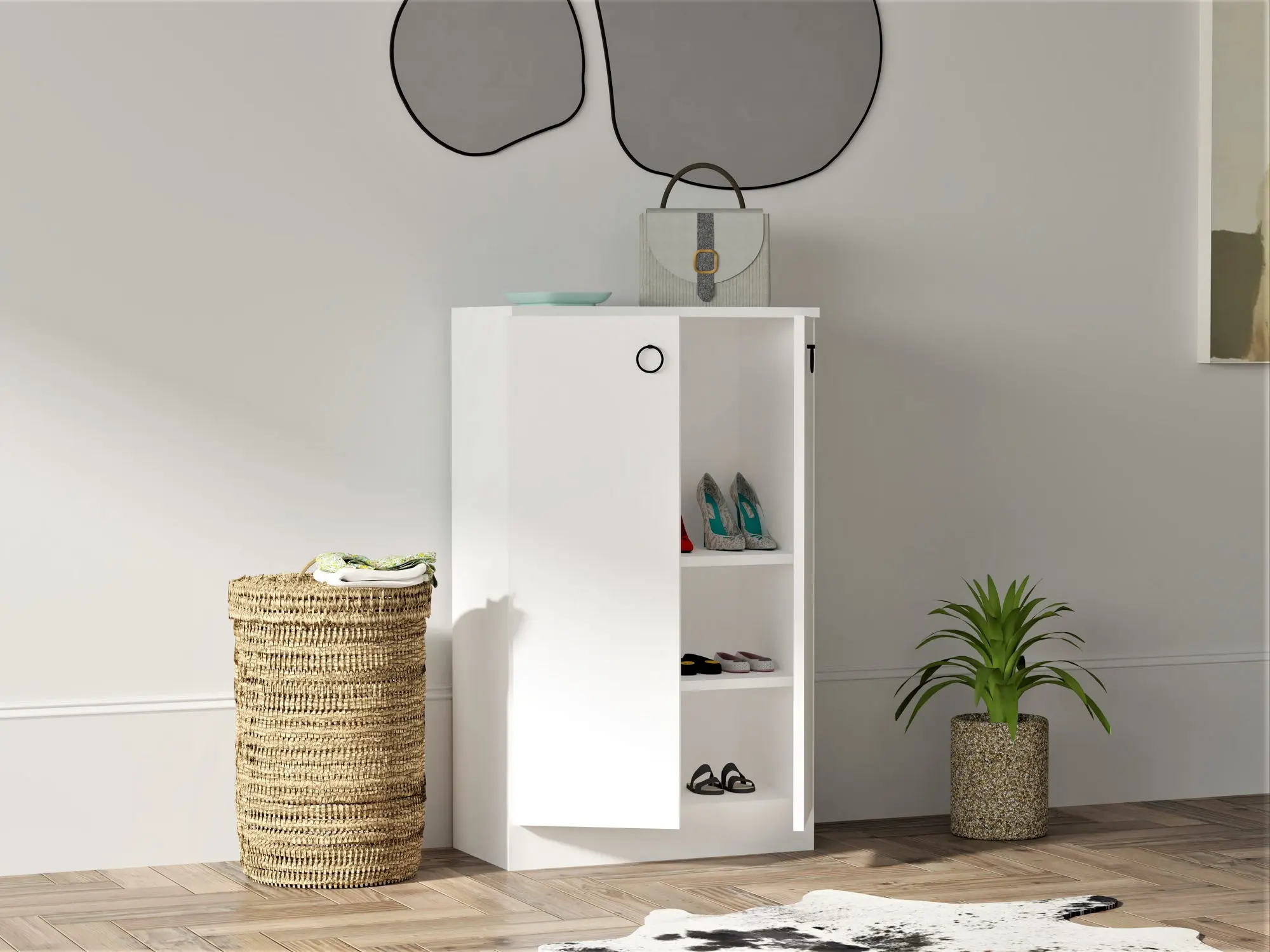 Тумба для обуви Mirage Meble Defne (White)