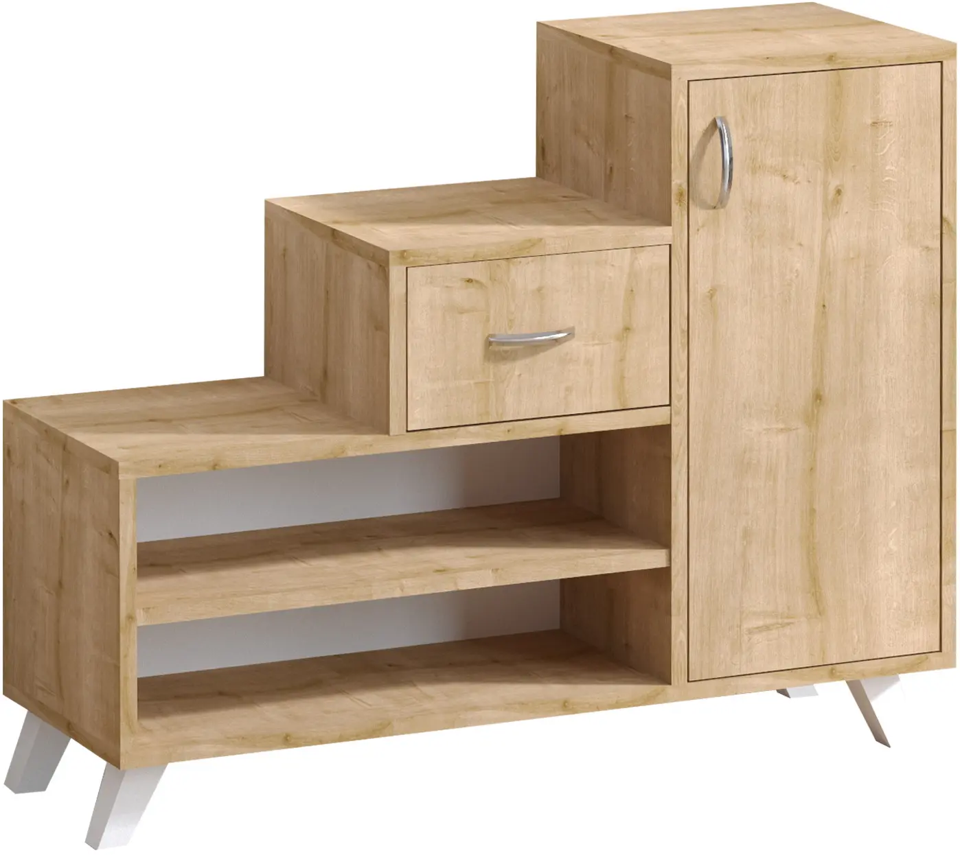 Тумба-стеллаж для обуви Mirage Meble Retro (Sapphire Oak)