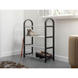 Etajera pentru incaltaminte Mirjan24 Jorgen/Cencja (Black/Inox) Thumb