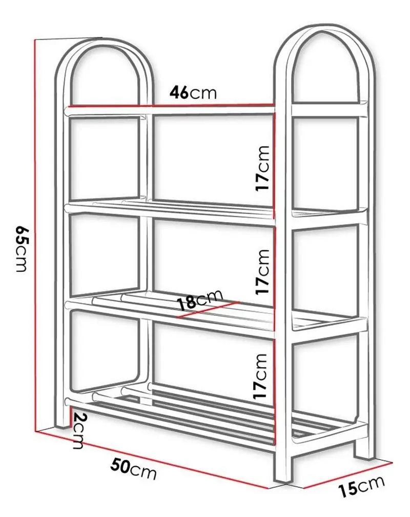 Etajera pentru incaltaminte Mirjan24 Jorgen/Cencja (Black/Inox) - 3