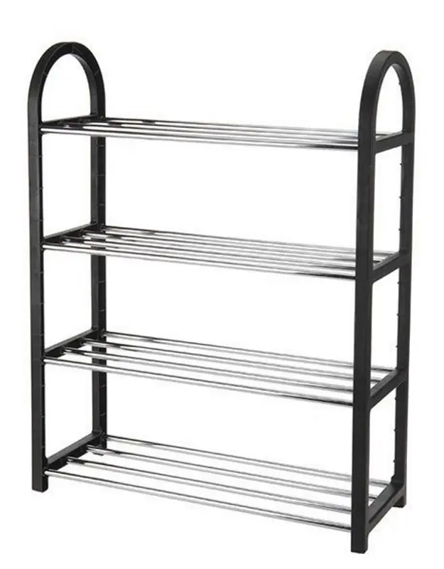 Etajera pentru incaltaminte Mirjan24 Jorgen/Cencja (Black/Inox)