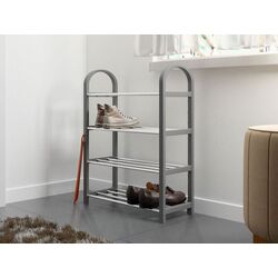 Стеллаж для обуви Mirjan24 Jorgen/Cencja (Gray/Inox) Thumb