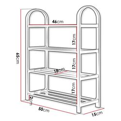 Стеллаж для обуви Mirjan24 Jorgen/Cencja (Gray/Inox) Thumb