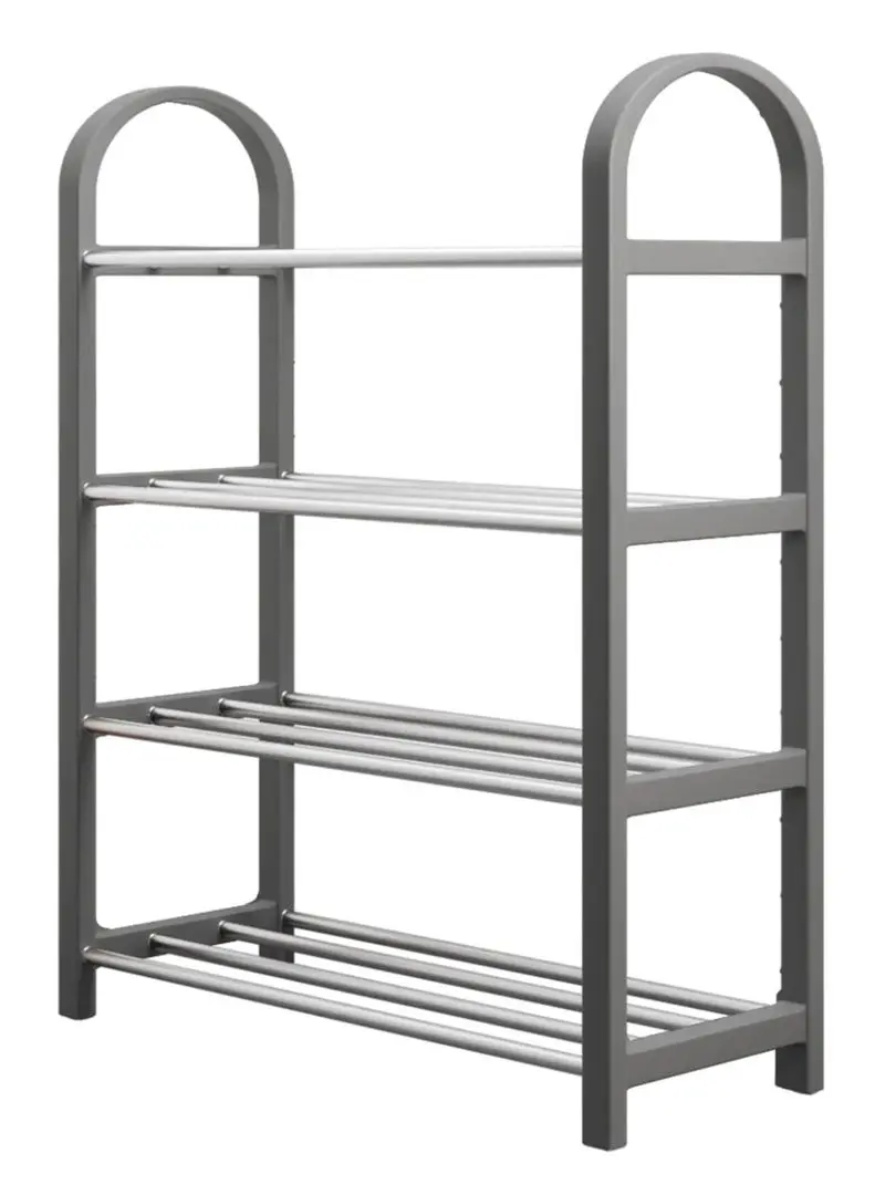 Стеллаж для обуви Mirjan24 Jorgen/Cencja (Gray/Inox)