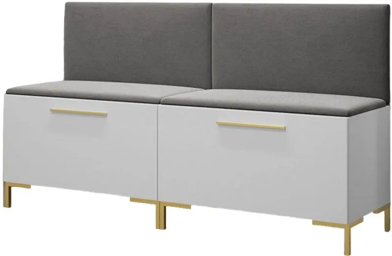 Тумба-банкетка для обуви  Mirjan24 Frunofta/Zilion VI (White/Gray)