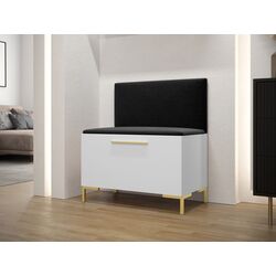 Тумба-банкетка для обуви Mirjan24 Frunofta/Zilion VII Manila 18 (White/Black) Thumb