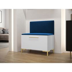 Тумба-банкетка для обуви Mirjan24 Frunofta/Zilion VII (White/Blue) Thumb