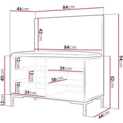 Tumba-bancheta pentru incaltaminte Mirjan24 Frunofta/Zilion VII (White/Gray) Thumb