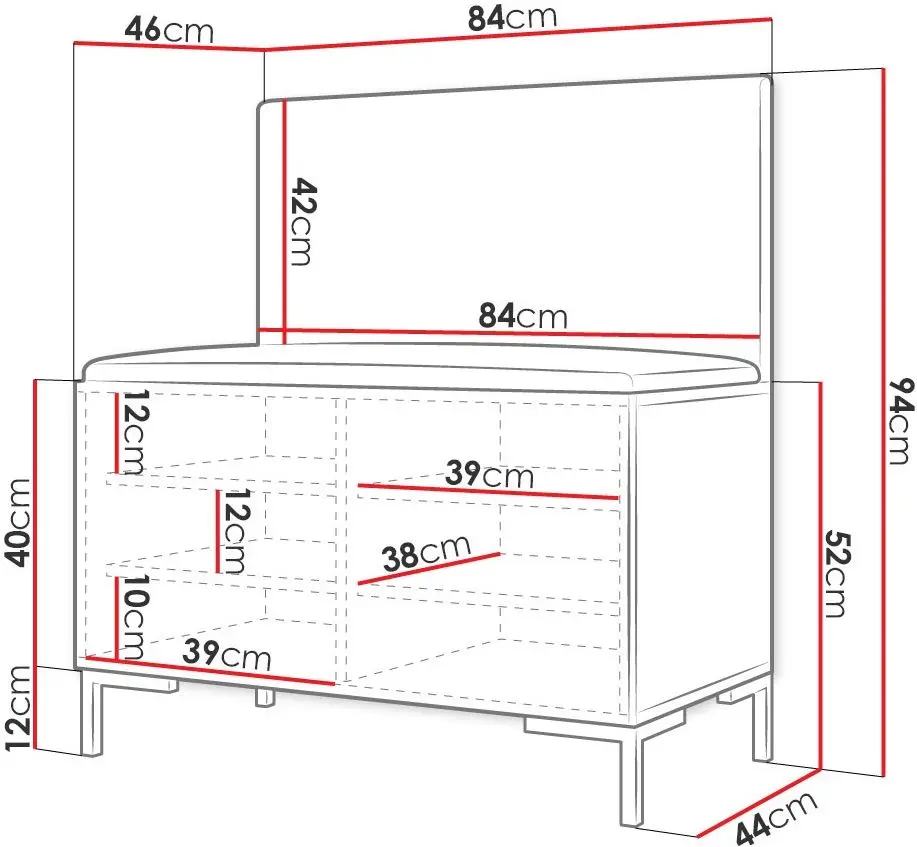 Tumba-bancheta pentru incaltaminte Mirjan24 Frunofta/Zilion VII (White/Green) - 4