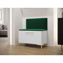 Tumba-bancheta pentru incaltaminte Mirjan24 Frunofta/Zilion VII (White/Green) Thumb