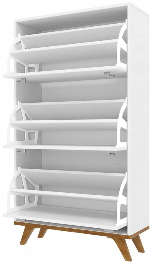 Tumba pentru incaltaminte Mirjan24 Tunbergia/Falco 02 (White/Craft Oak Gold) - 2