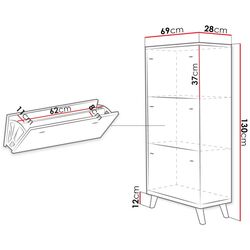Tumba pentru incaltaminte Mirjan24 Tunbergia/Falco 02 (White/Craft Oak Gold) Thumb