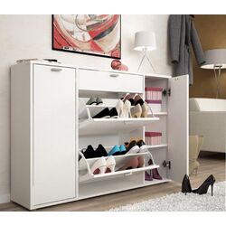 Comoda pentru incaltaminte Mobhaus Anabela (White) Thumb