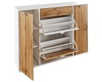 Comoda pentru incaltaminte Mobhaus Anabela (White/Wotan Oak)