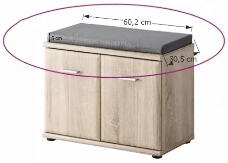 Подушка для тумбы Mobhaus Mario New Typ F (Gray)